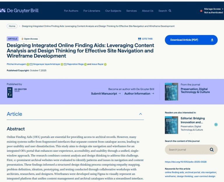 Redefining Archival Access: Our Research on Designing Integrated Online Finding Aids